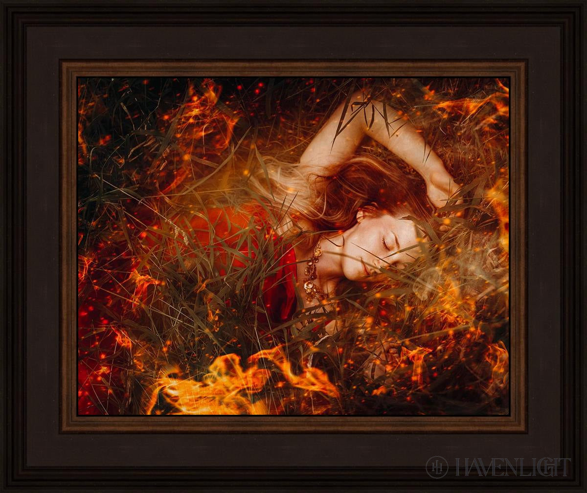 Joan Of Arc - Trial By Fire Open Edition Print / 14 X 11 Brown 18 3/4 15 Art