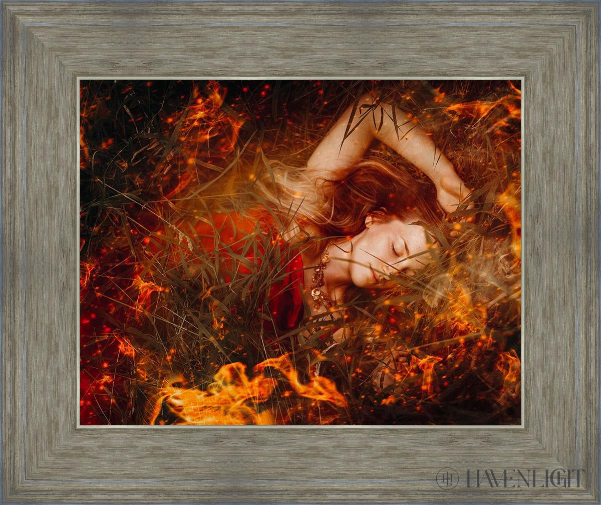 Joan Of Arc - Trial By Fire Open Edition Print / 14 X 11 Gray 18 3/4 15 Art