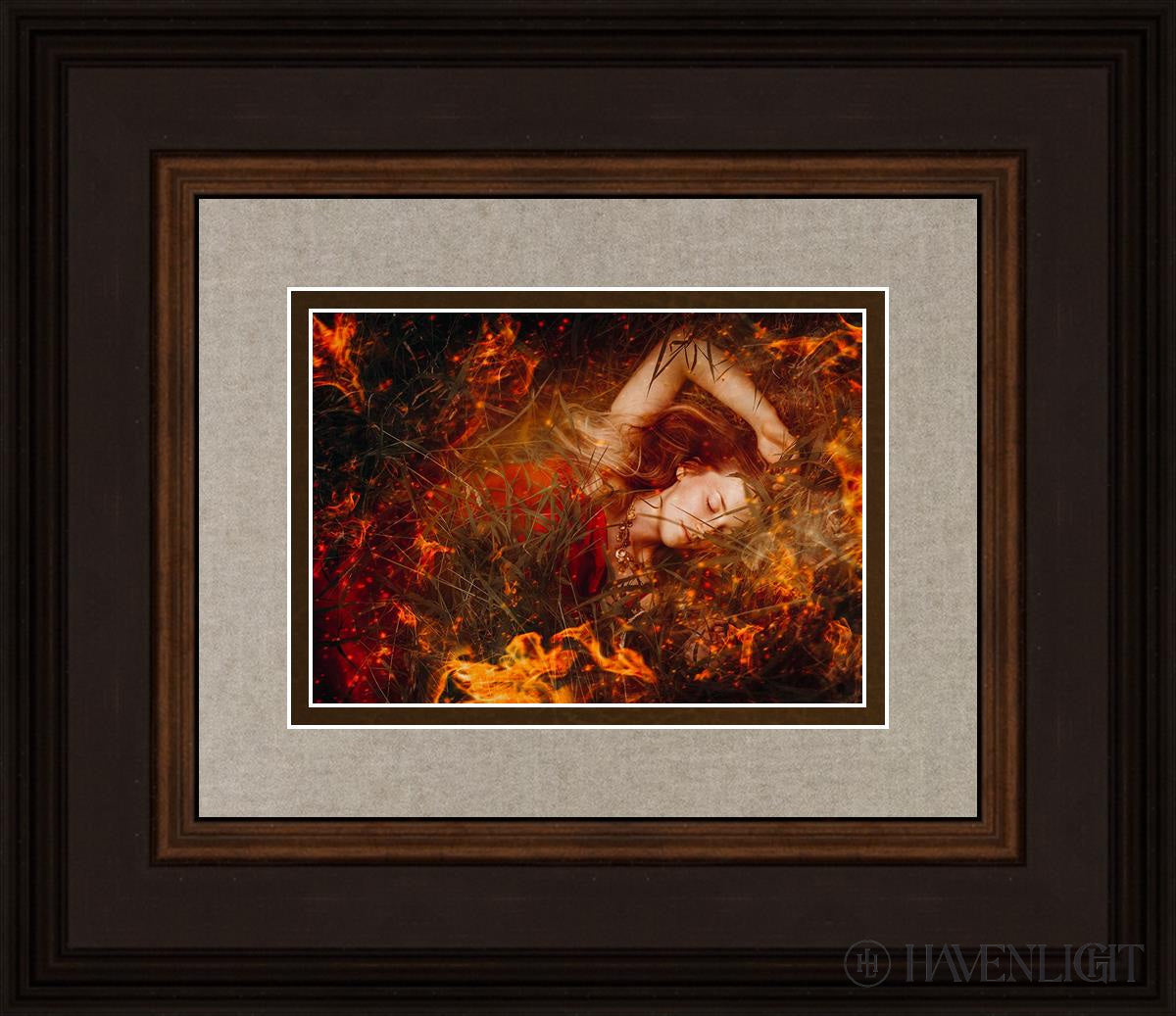 Joan Of Arc - Trial By Fire Open Edition Print / 7 X 5 Brown 14 3/4 12 Art