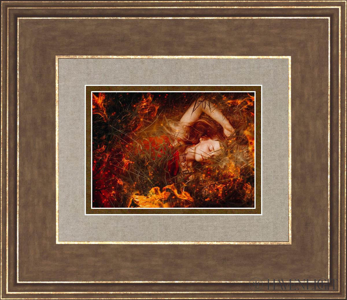 Joan Of Arc - Trial By Fire Open Edition Print / 7 X 5 Gold 14 3/4 12 Art