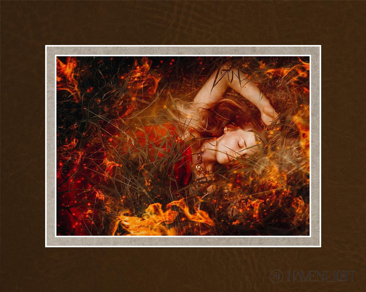 Joan Of Arc - Trial By Fire Open Edition Print / 7 X 5 Matted To 10 8 Art