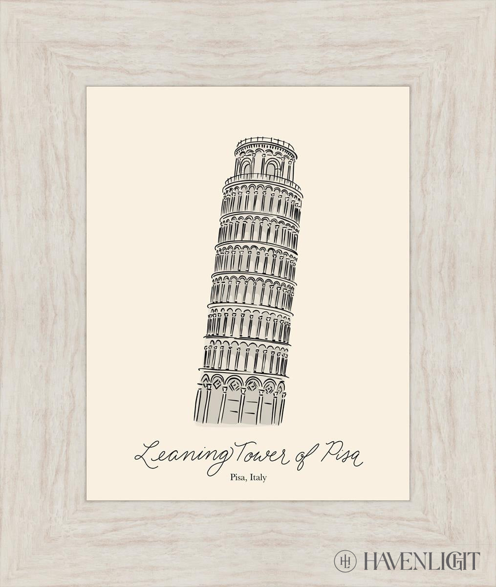 Leaning Tower Of Piza Open Edition Print / 11 X 14 Ivory 16 1/2 19 Art