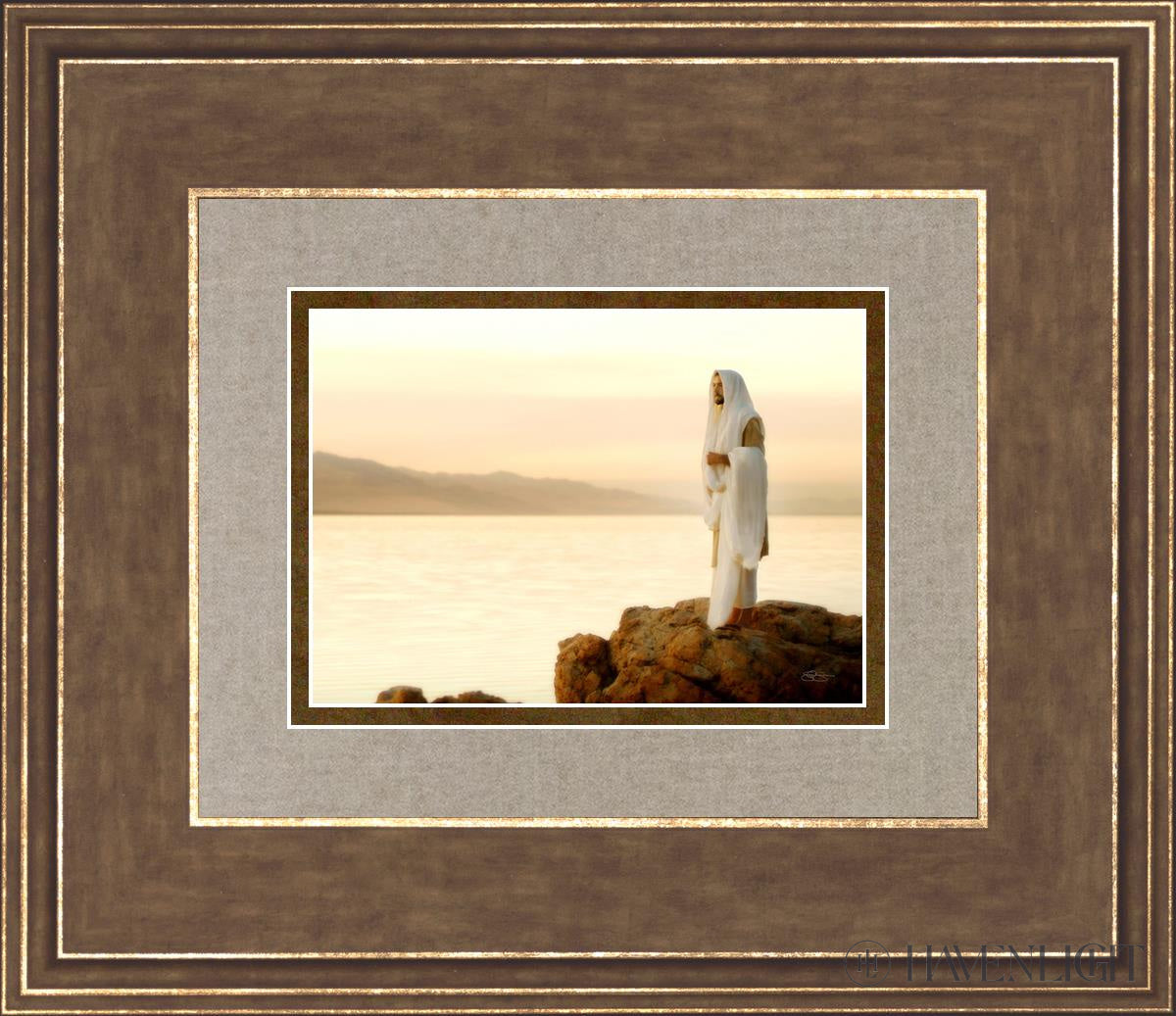 Light Of The World Open Edition Print / 7 X 5 Gold 14 3/4 12 Art