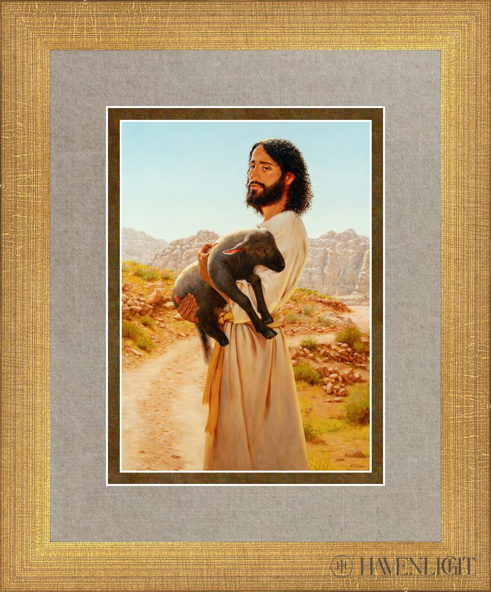 Like Unto Christ Seek They That Want Open Edition Print / 5 X 7 Matte Gold 9 3/4 11 Art