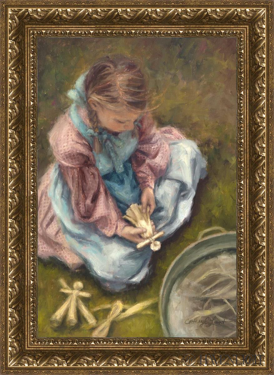 Little Lady Open Edition Canvas / 16 X 24 Gold 21 3/4 29 Art