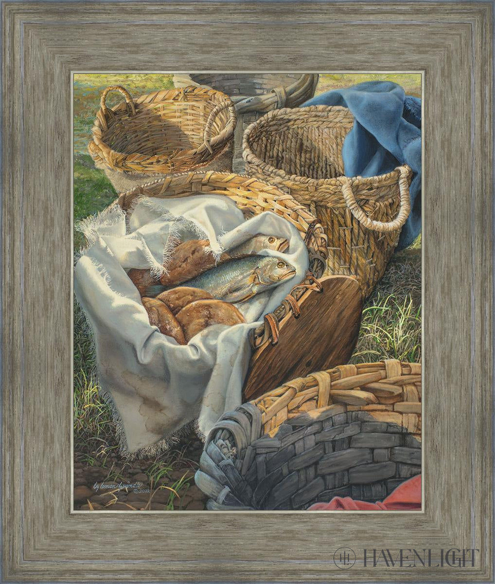 Loaves And Fishes Open Edition Print / 12 X 15 Gray 16 3/4 19 Art