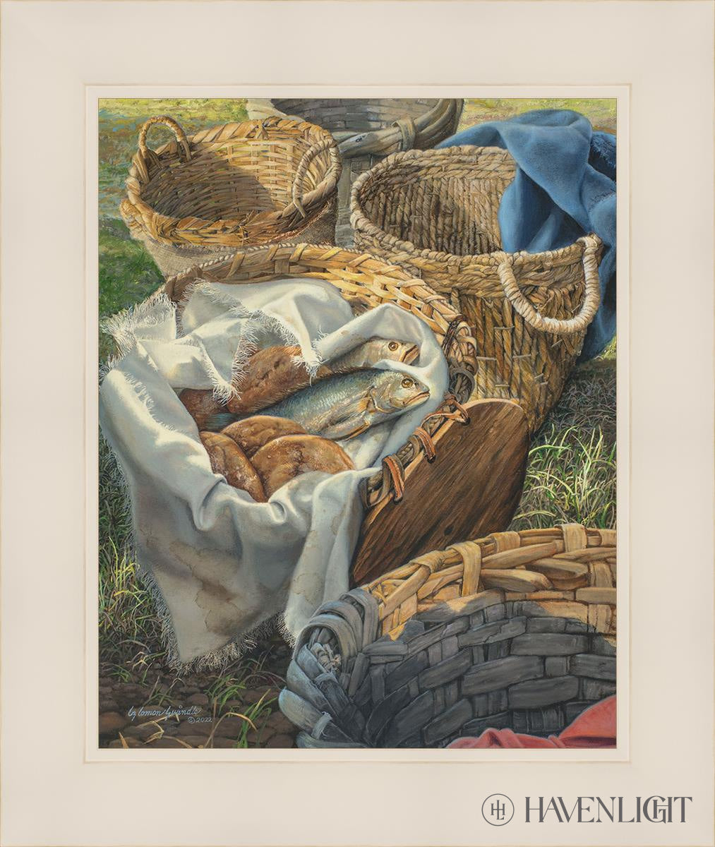 Loaves And Fishes Open Edition Print / 12 X 15 White 16 1/4 19 Art