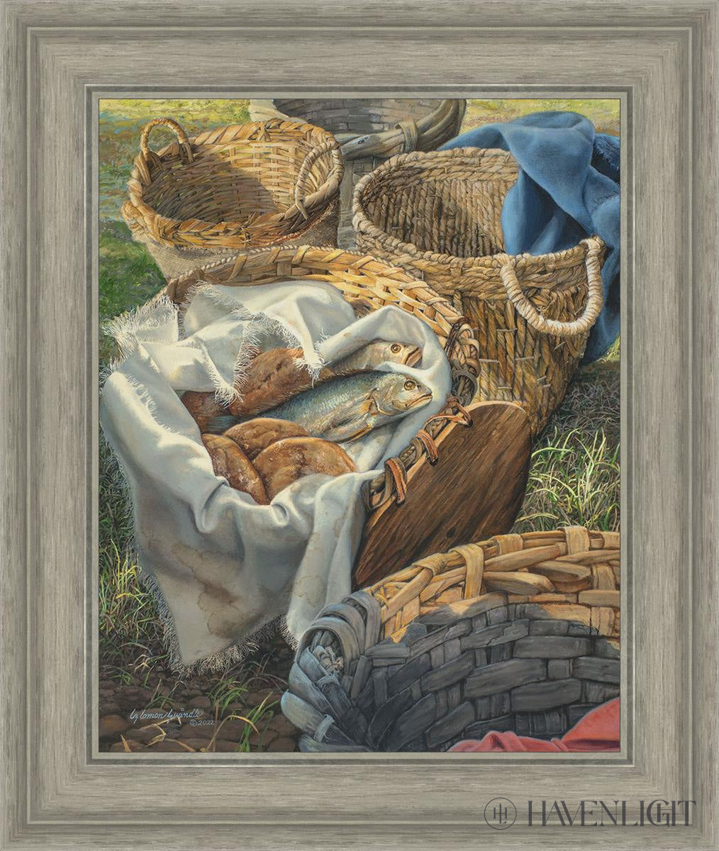 Loaves And Fishes Open Edition Print / 16 X 20 Gray 21 3/4 25 Art