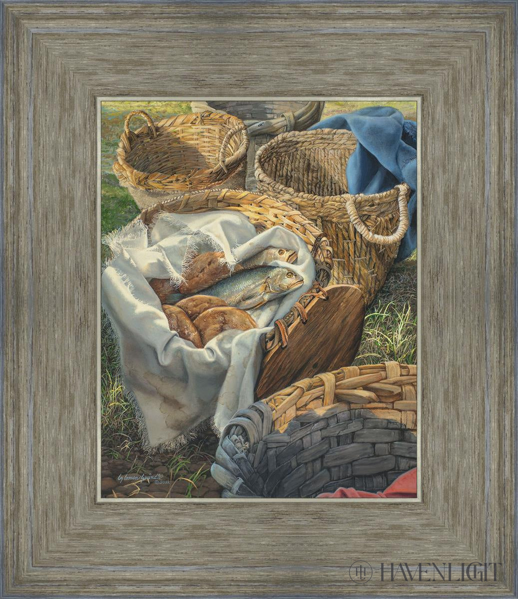 Loaves And Fishes Open Edition Print / 8 X 10 Gray 12 3/4 14 Art