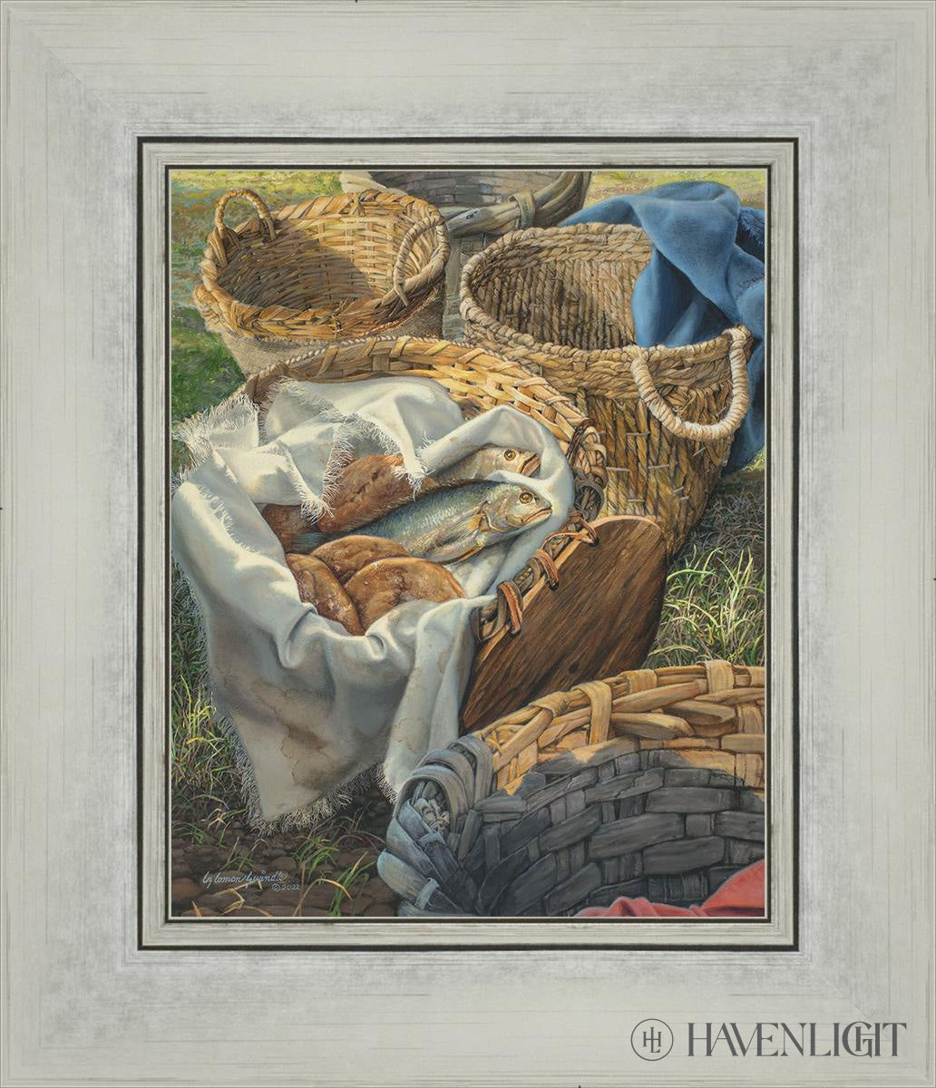 Loaves And Fishes Open Edition Print / 8 X 10 Silver 12 1/4 14 Art