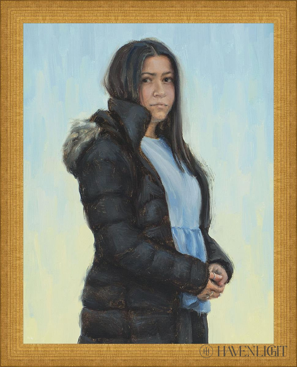 Longing Open Edition Print / 11 X 14 Matte Gold 12 3/4 15 Art