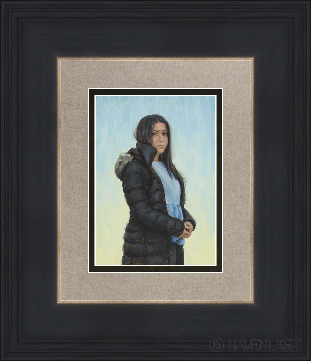 Longing Open Edition Print / 5 X 7 Black 12 3/4 14 Art