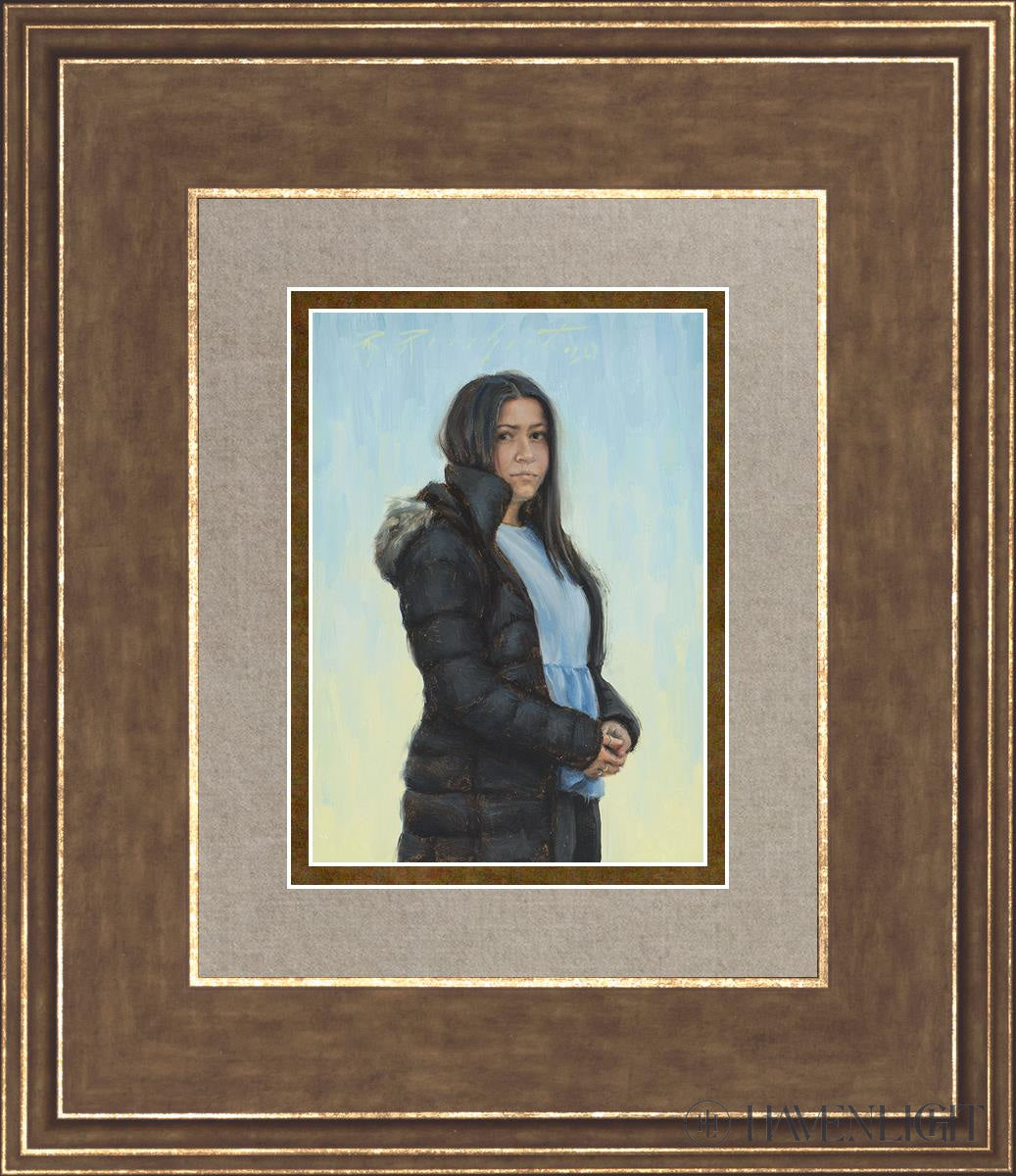 Longing Open Edition Print / 5 X 7 Gold 12 3/4 14 Art