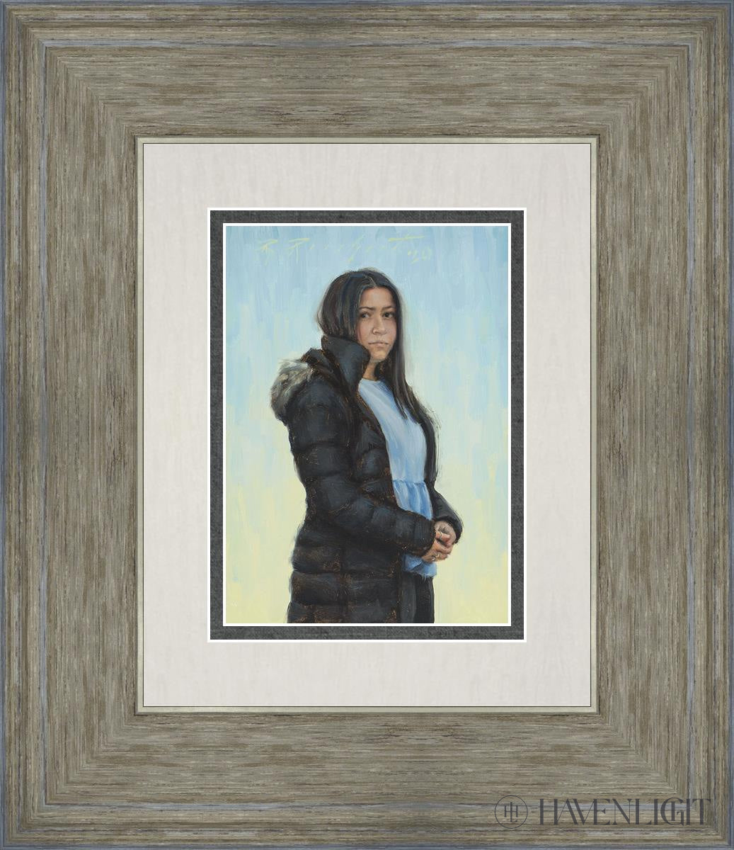 Longing Open Edition Print / 5 X 7 Gray 12 3/4 14 Art