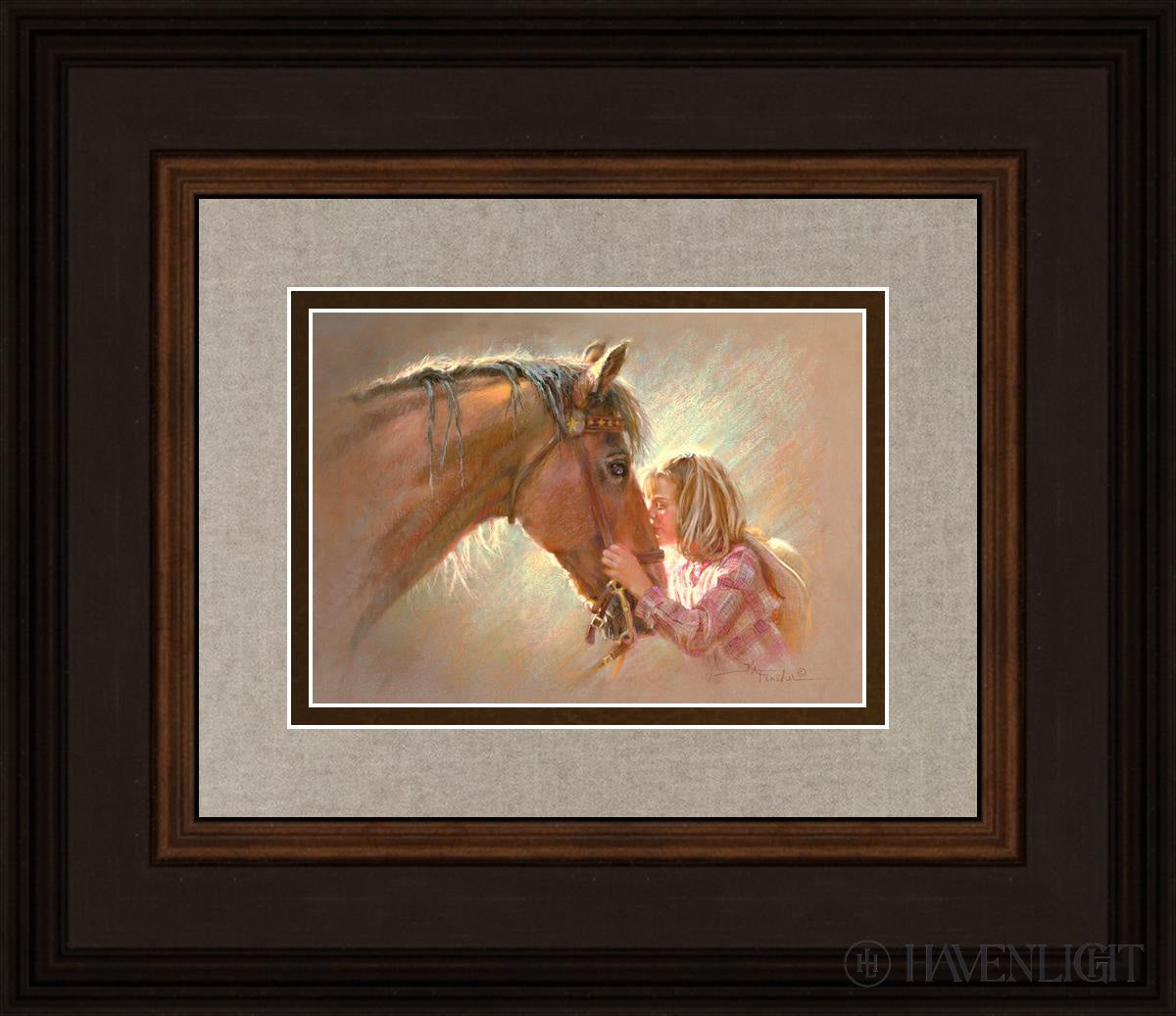 Love At First Sight Open Edition Print / 7 X 5 Brown 14 3/4 12 Art