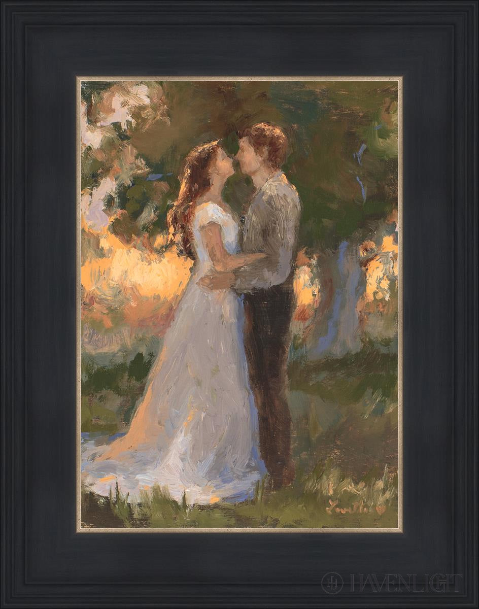 Lovers In An Evening Wood Open Edition Print / 10 X 14 Black 3/4 18 Art