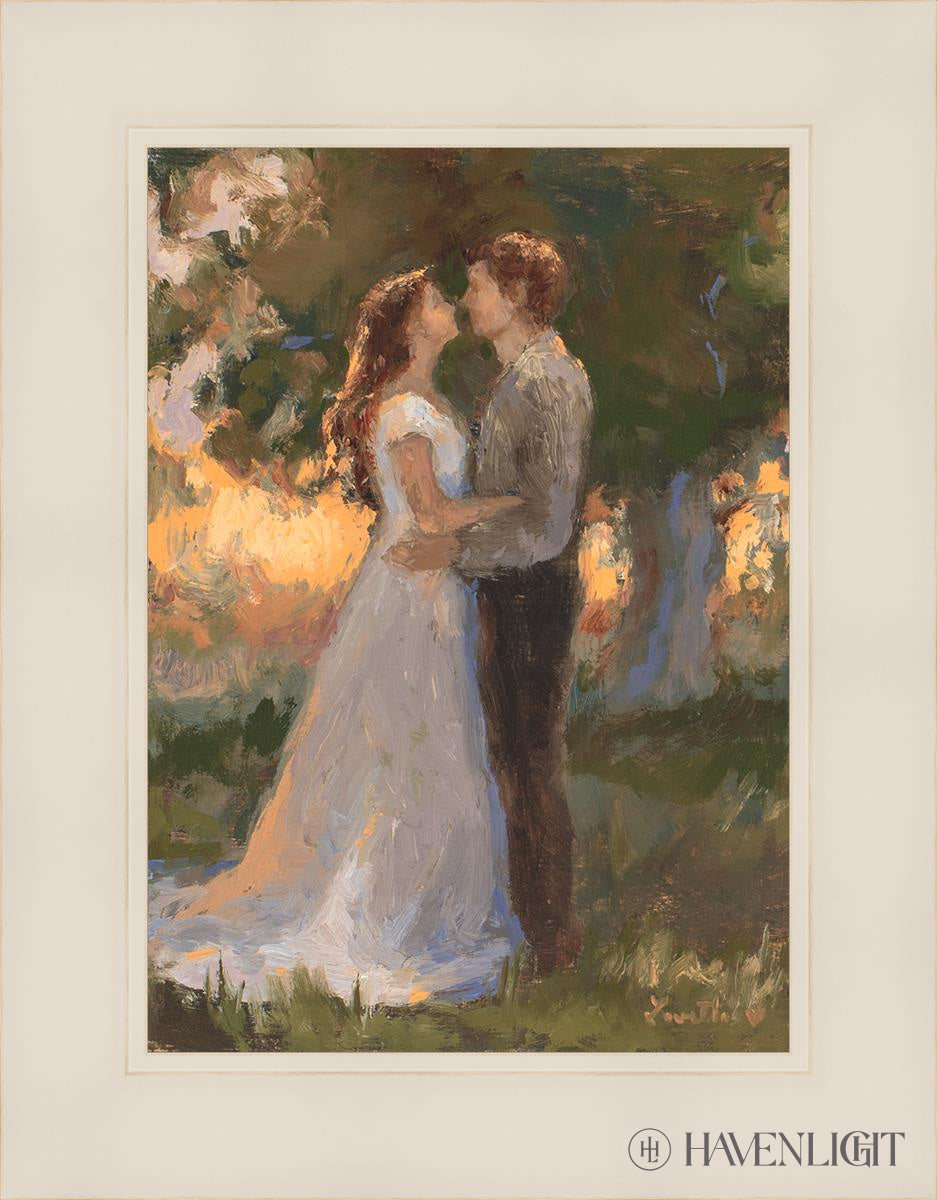 Lovers In An Evening Wood Open Edition Print / 10 X 14 White 1/4 18 Art
