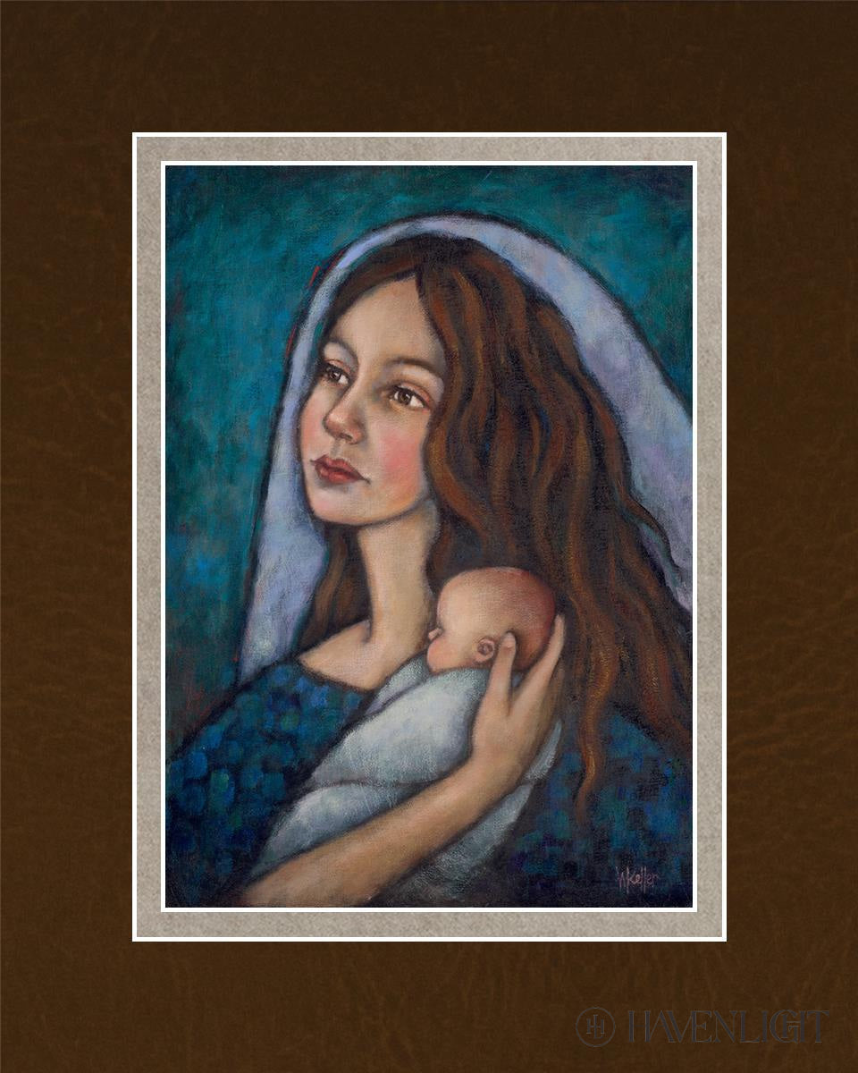 Mary And Baby Jesus Open Edition Print / 5 X 7 Matted To 8 10 Art