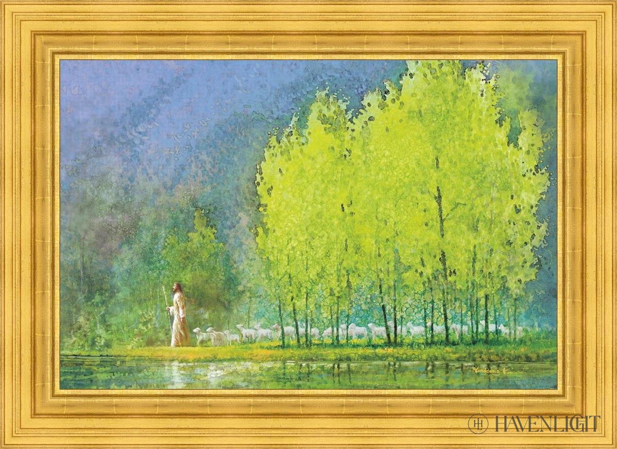 Moment Of Peace Open Edition Canvas / 36 X 24 22K Gold Leaf 44 3/8 32 Art
