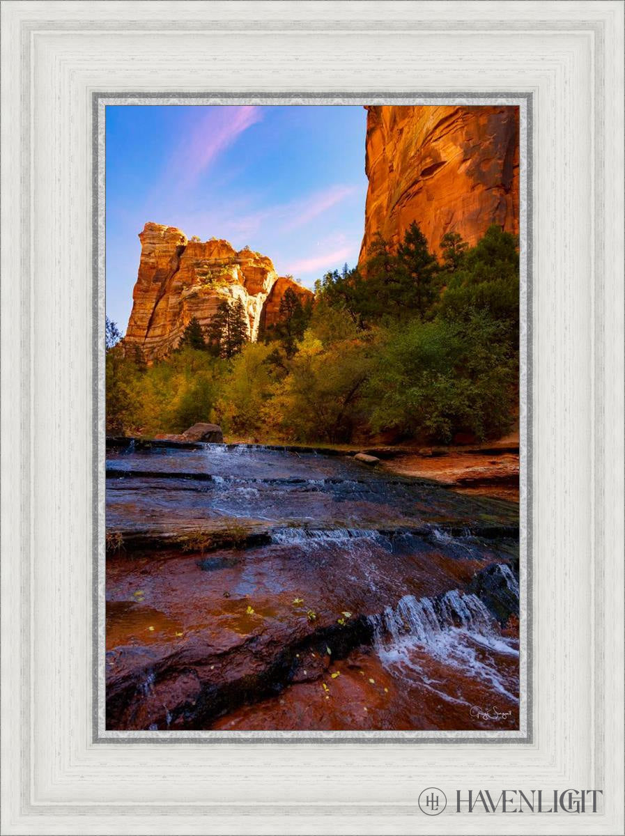 Morning At The Falls Open Edition Canvas / 12 X 18 White 17 3/4 23 Art