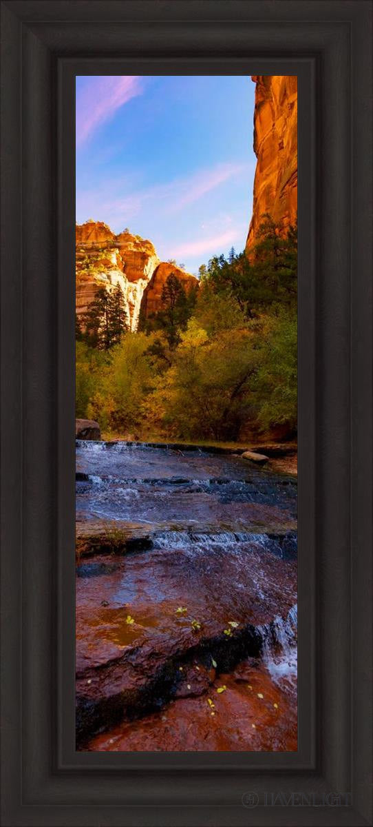 Morning At The Falls Open Edition Canvas / 12 X 36 Brown 19 3/4 43 Art