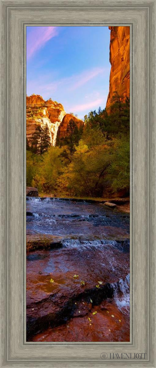 Morning At The Falls Open Edition Canvas / 12 X 36 Gray 17 3/4 41 Art