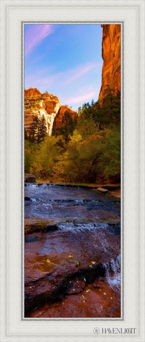 Morning At The Falls Open Edition Canvas / 12 X 36 White 17 3/4 41 Art