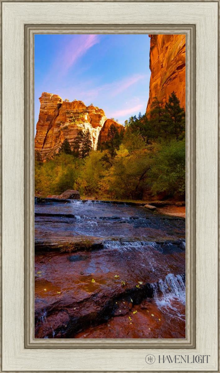 Morning At The Falls Open Edition Canvas / 15 X 30 Ivory 21 1/2 36 Art
