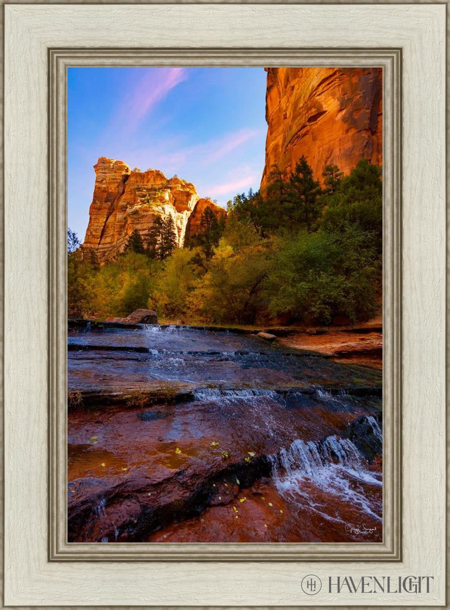Morning At The Falls Open Edition Canvas / 16 X 24 Ivory 22 1/2 30 Art
