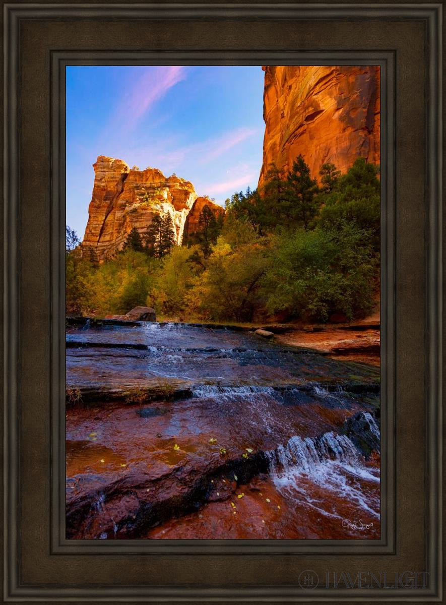 Morning At The Falls Open Edition Canvas / 24 X 36 Brown 33 3/4 45 Art