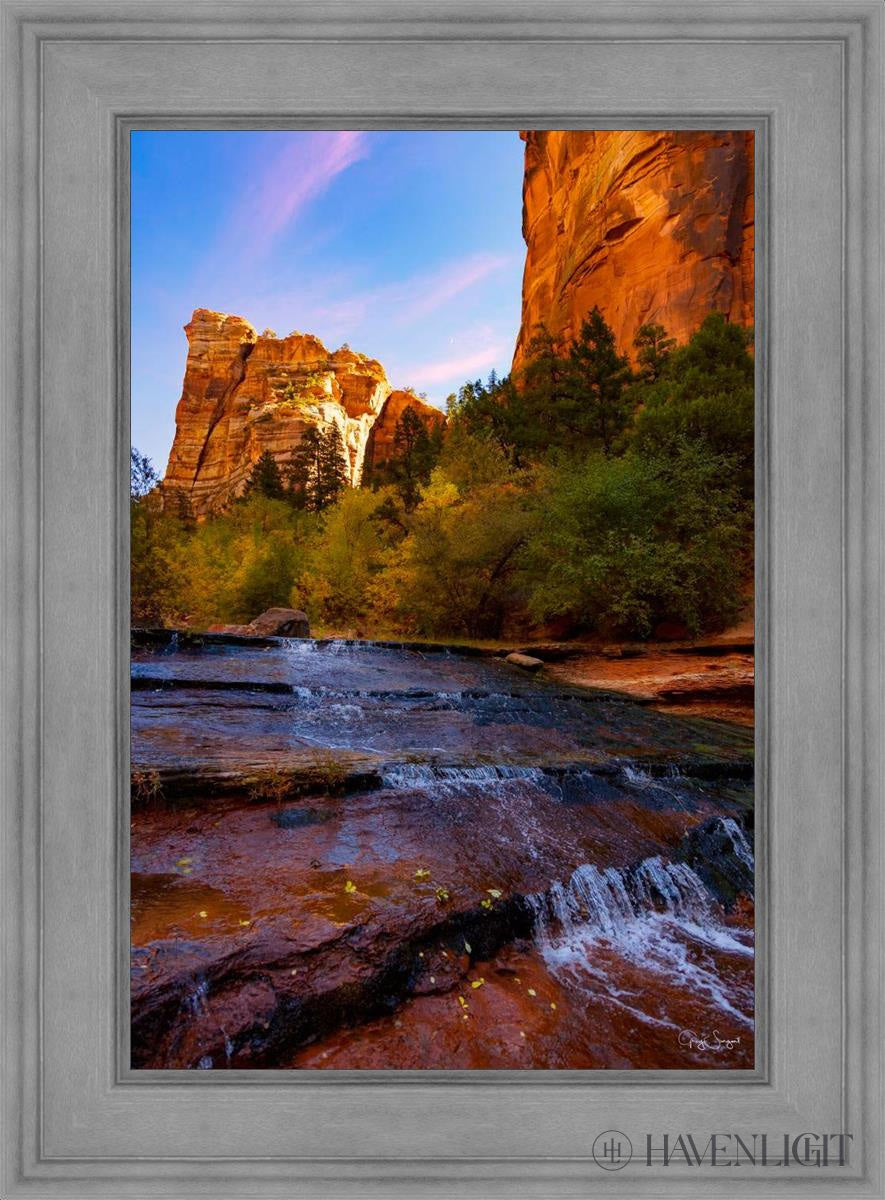 Morning At The Falls Open Edition Canvas / 24 X 36 Gray 33 3/4 45 Art