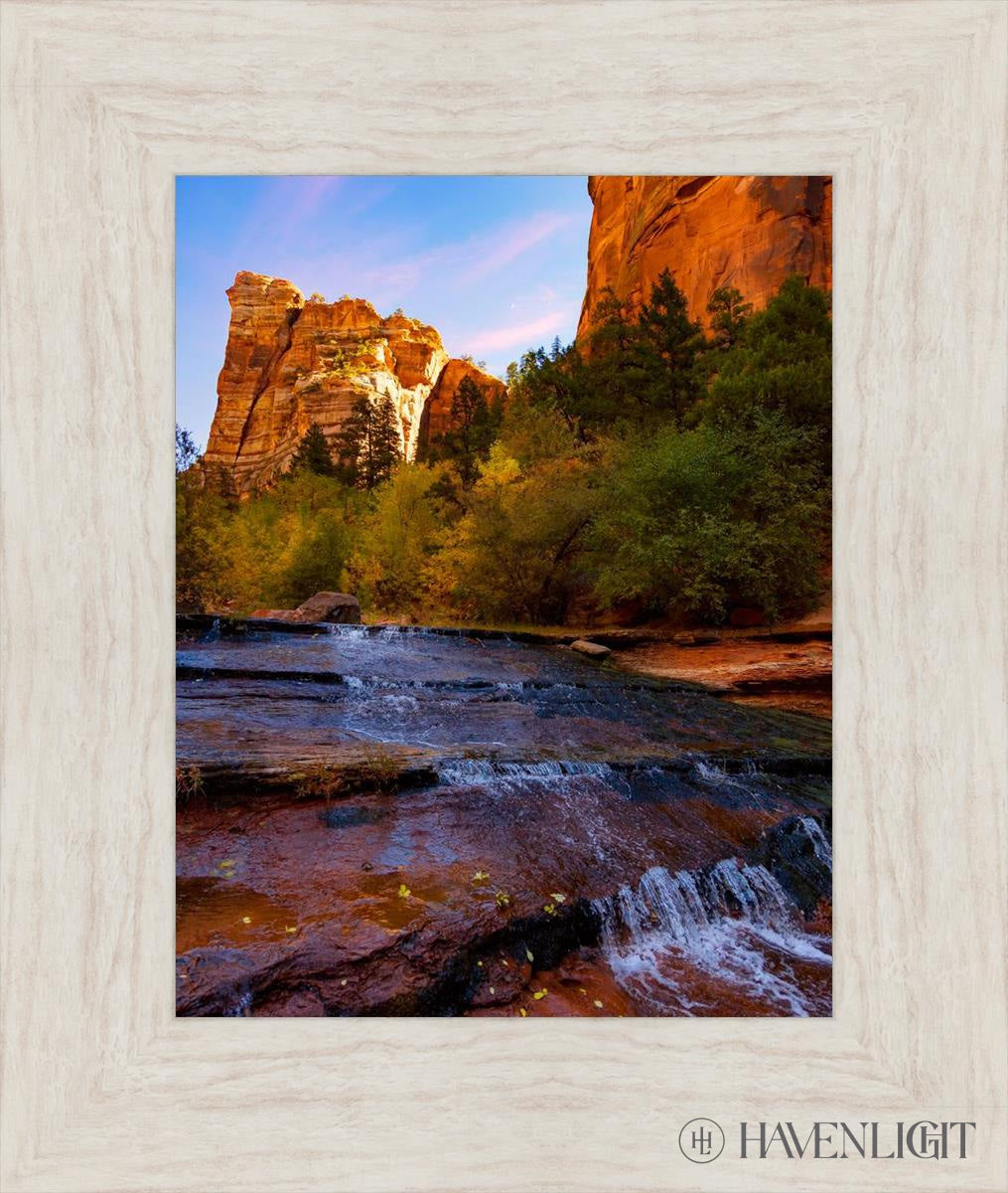 Morning At The Falls Open Edition Print / 11 X 14 Ivory 16 1/2 19 Art