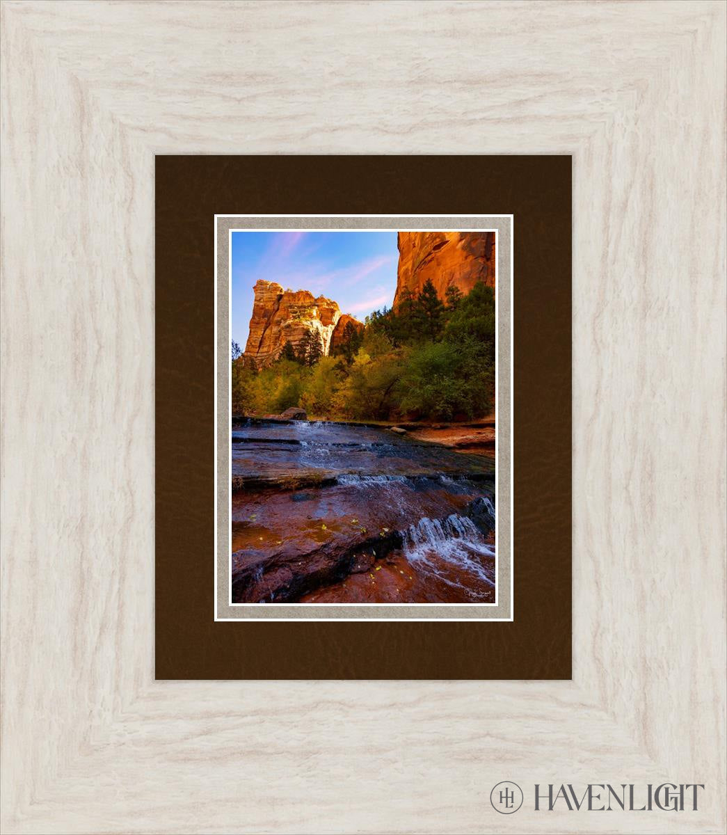 Morning At The Falls Open Edition Print / 5 X 7 Ivory 13 1/2 15 Art