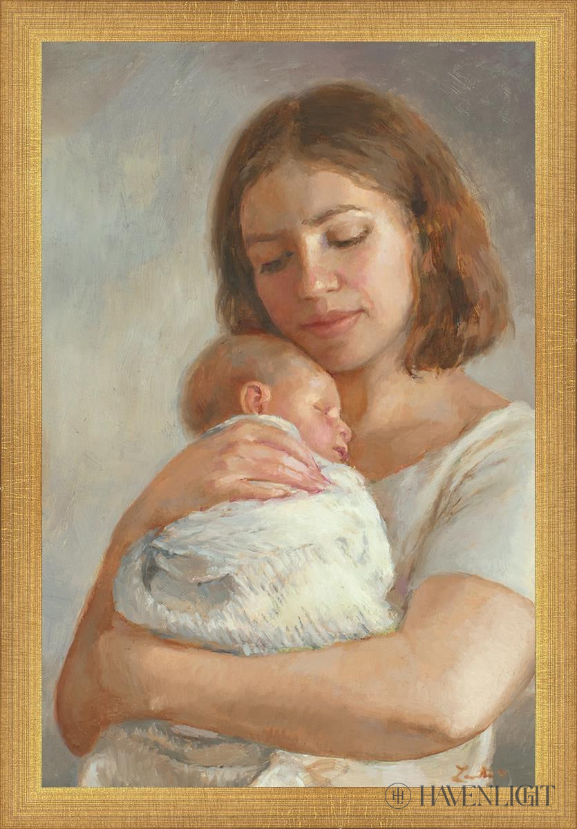 Mothers Love Open Edition Canvas / 12 X 18 Matte Gold 13 3/4 19 Art