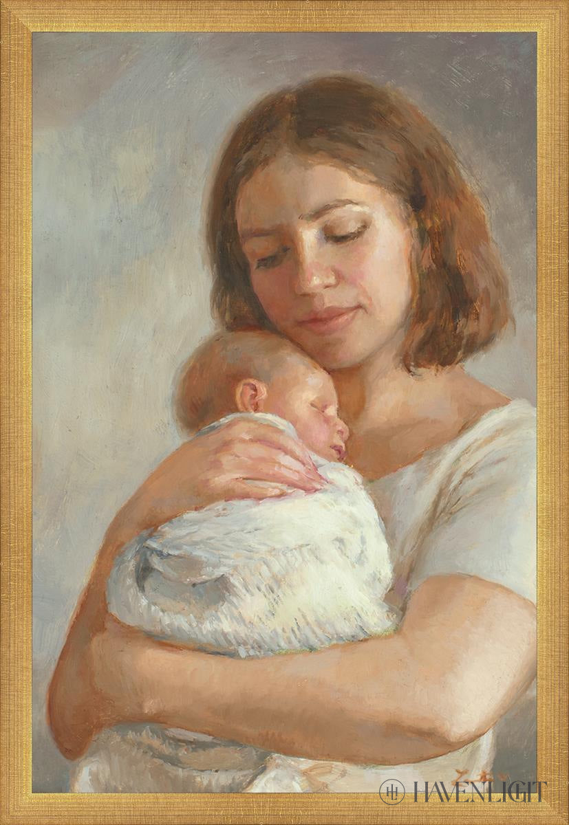 Mothers Love Open Edition Canvas / 16 X 24 Matte Gold 17 3/4 25 Art