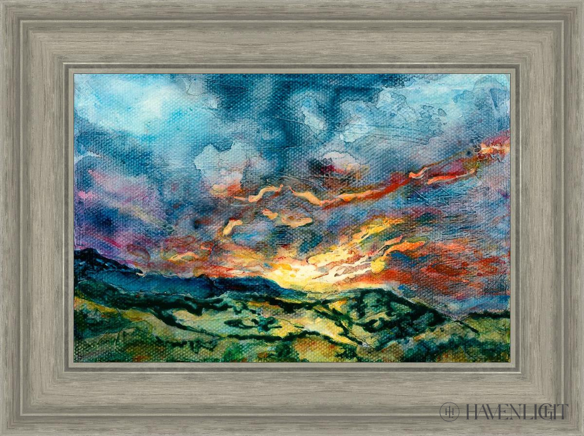 Mountain Sunset Open Edition Canvas / 18 X 12 Gray 23 3/4 17 Art
