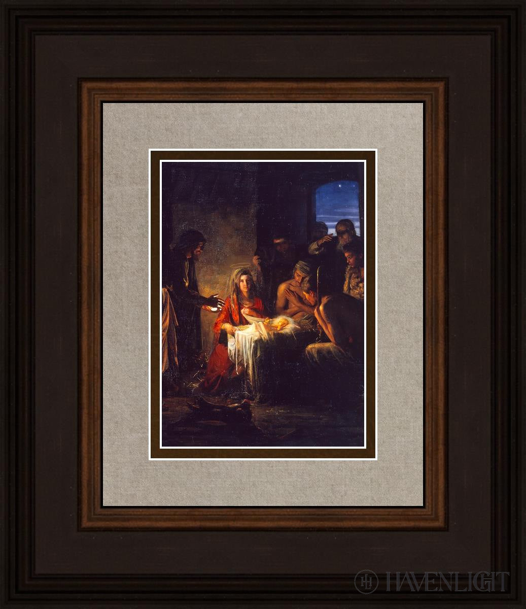 Nativity Open Edition Print / 5 X 7 Brown 12 3/4 14 Art