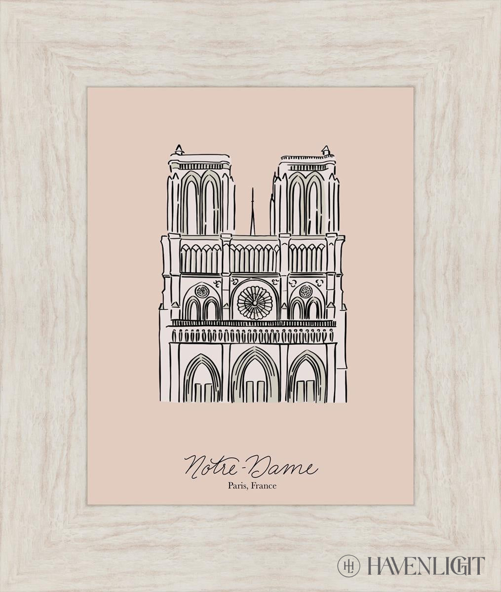 Notre-Dame Open Edition Print / 11 X 14 Ivory 16 1/2 19 Art