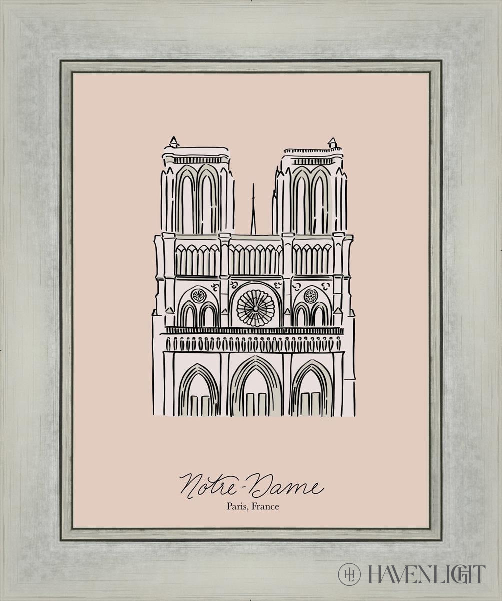 Notre-Dame Open Edition Print / 11 X 14 Silver 15 1/4 18 Art