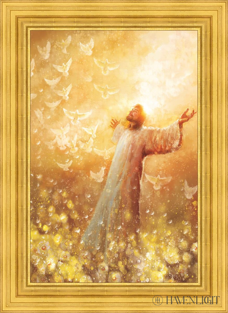 Oh Lord Open Edition Canvas / 24 X 36 22K Gold Leaf 32 3/8 44 Art