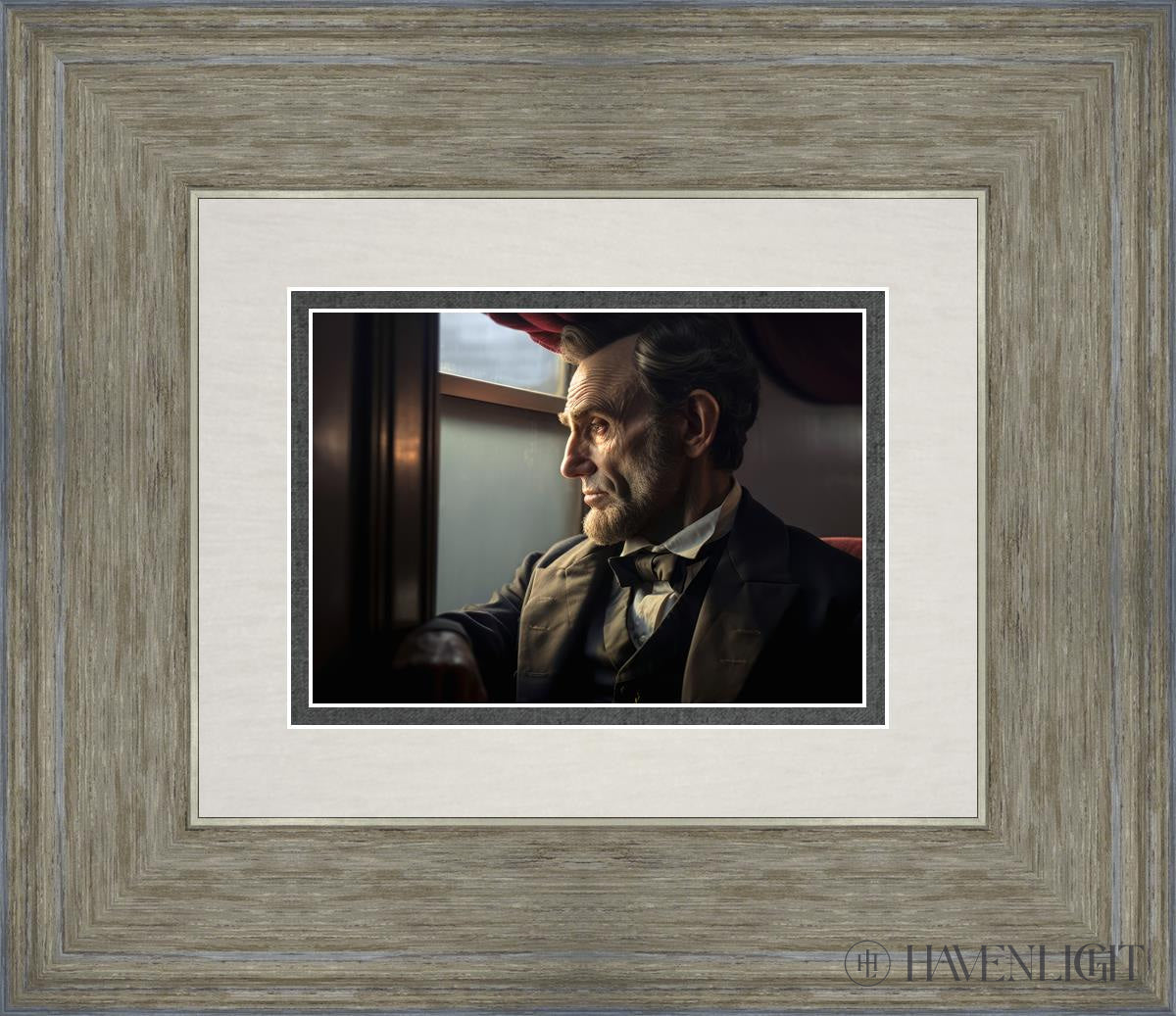 On The Train To Gettysburg Open Edition Print / 7 X 5 Gray 14 3/4 12 Art