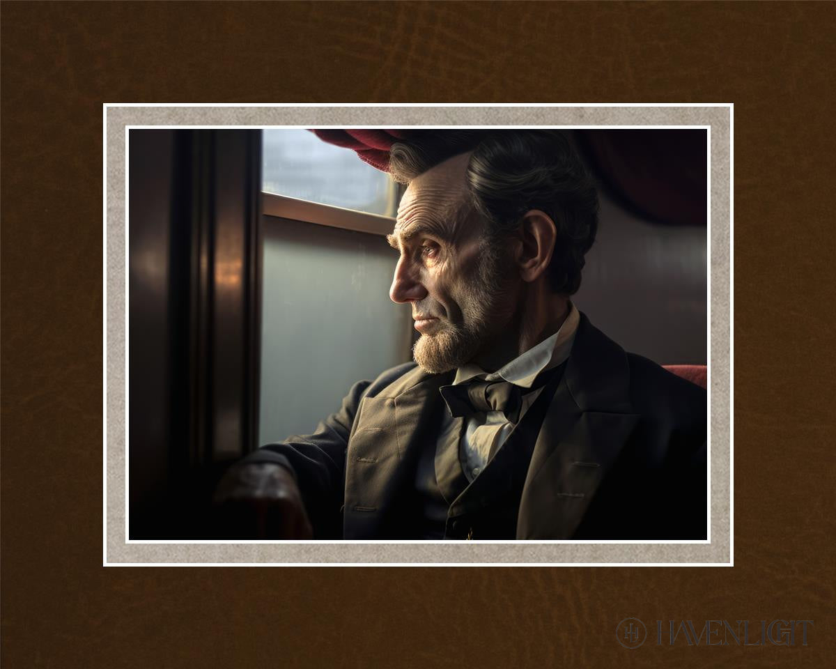 On The Train To Gettysburg Open Edition Print / 7 X 5 Matted 10 8 Art