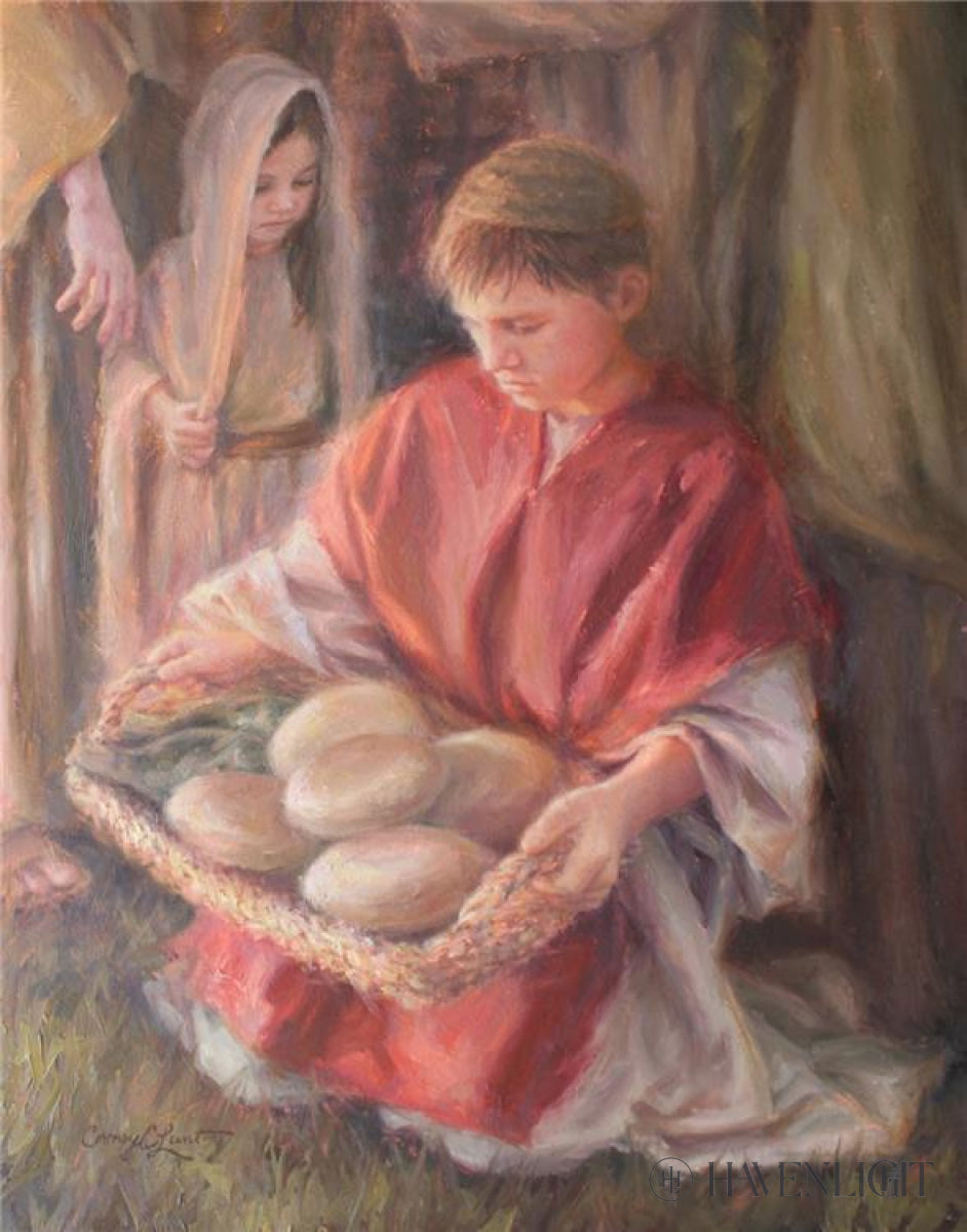 Only Five Loaves And Two Small Fishes Open Edition Print / 11 X 14 Art