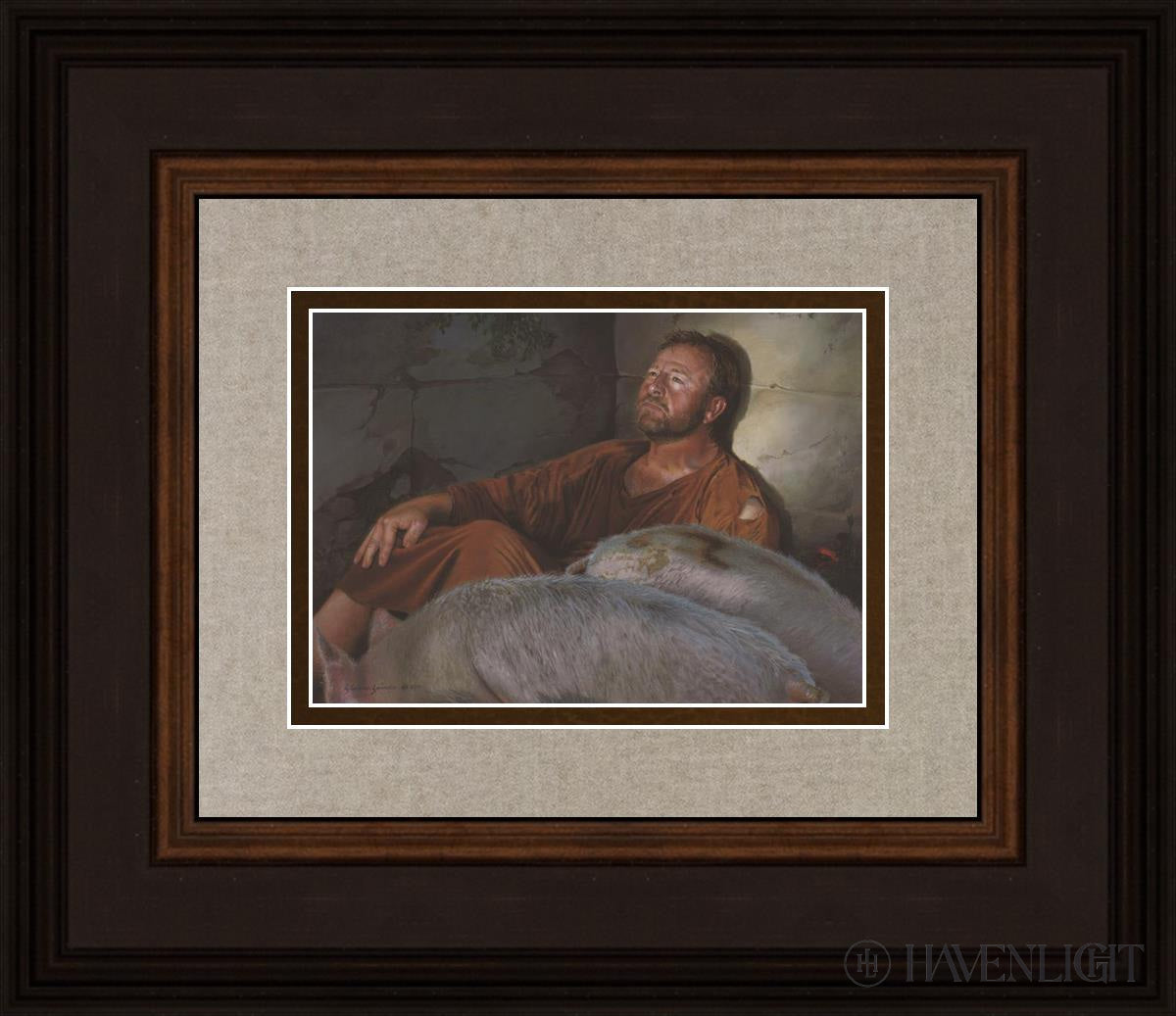 Parable: The Prodigal Son Open Edition Print / 7 X 5 Brown 14 3/4 12 Art