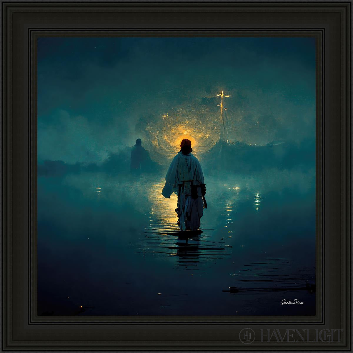 Peter. Man Of Faith! Open Edition Canvas / 30 X Black 37 3/4 Art