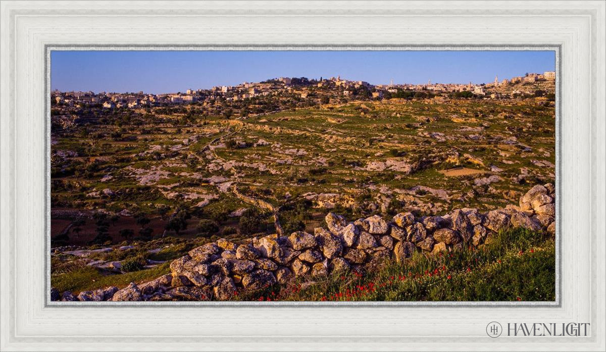 Plate 1 - Bethlehem In Early Spring Open Edition Canvas / 30 X 15 White 35 3/4 20 Art