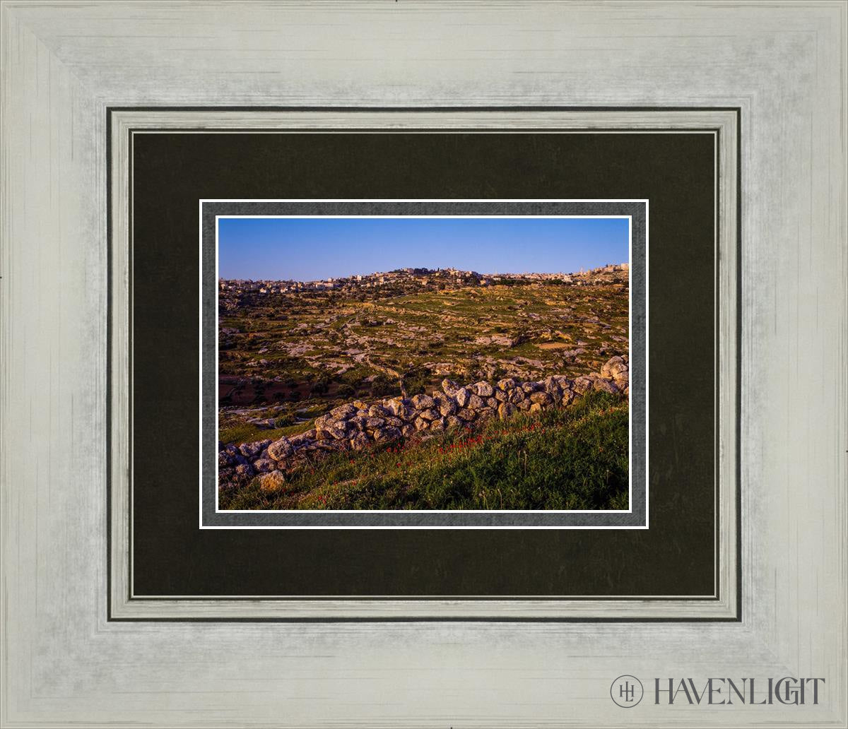 Plate 1 - Bethlehem In Early Spring Open Edition Print / 7 X 5 Silver 14 1/4 12 Art