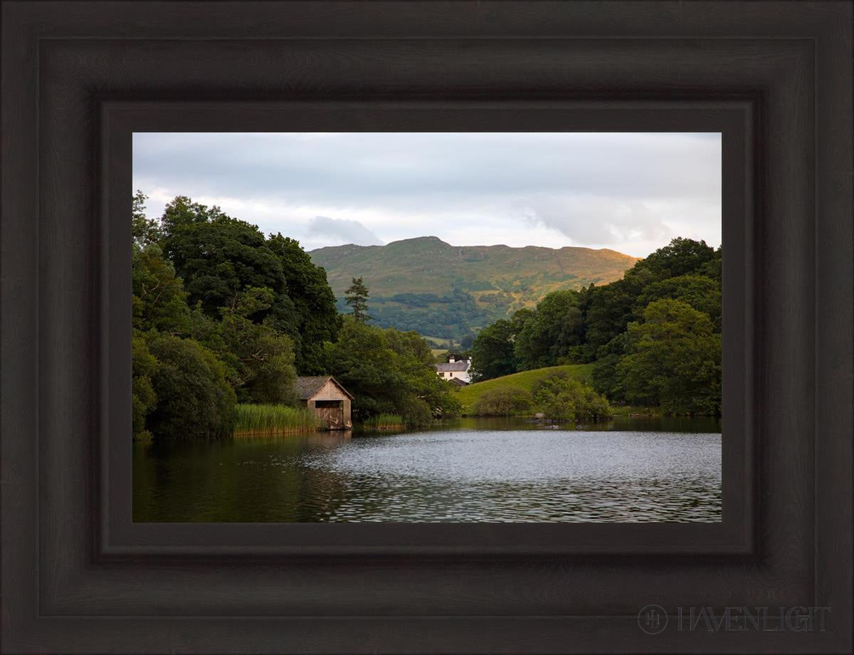 Plate 1 - Rydal Water Cottage Open Edition Canvas / 18 X 12 Brown 25 3/4 19 Art