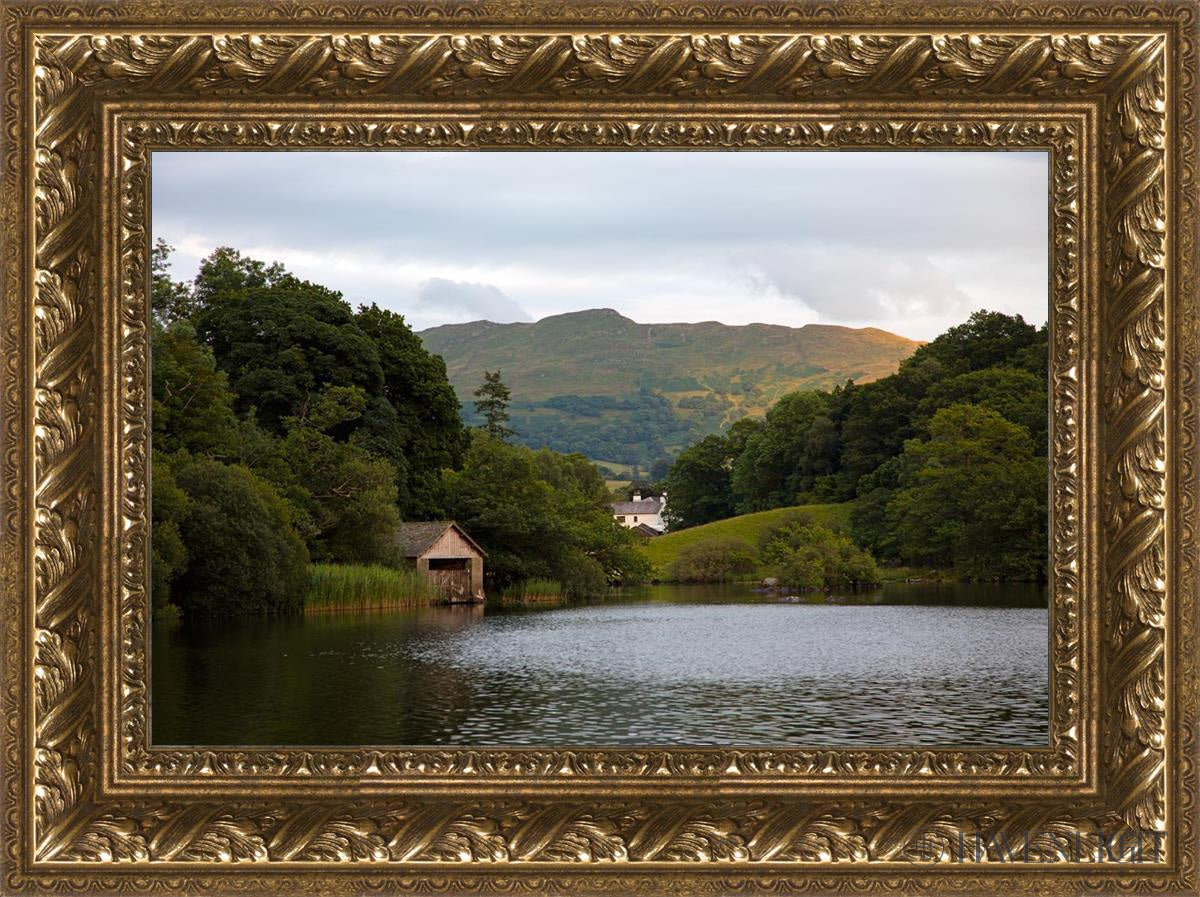 Plate 1 - Rydal Water Cottage Open Edition Canvas / 18 X 12 Gold 23 3/4 17 Art