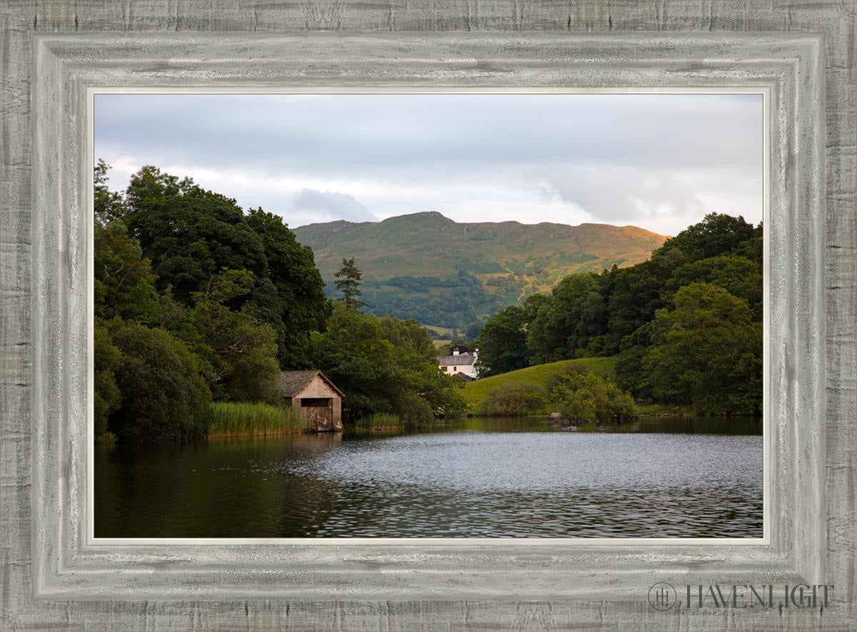 Plate 1 - Rydal Water Cottage Open Edition Canvas / 18 X 12 Silver 22 3/4 16 Art